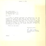 1990 - Assumption of B. V. M. Church, Letter Jim Droste & John D. Burke